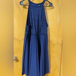 SHEIN Navy Blue Sequin Dress